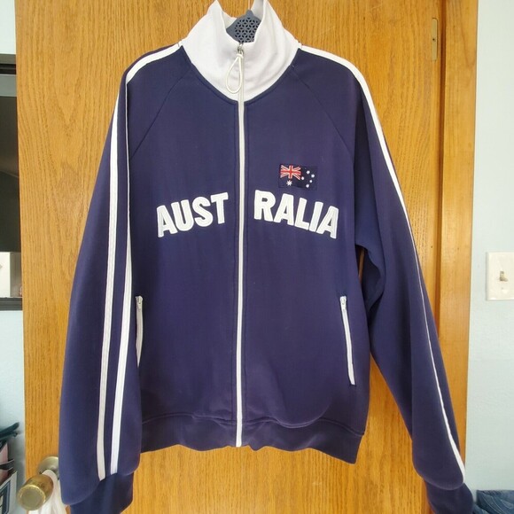 Australia Full-Zip Jacket Mr. Kangaroo Men's Large Collared Jacket Men's Sz 2XL - Picture 3 of 14